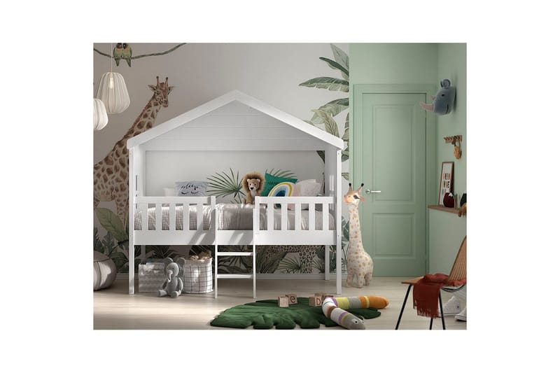 Säng med stege Hussäng - Möbler - Barnmöbler - Barnsäng & juniorsäng - Hussäng