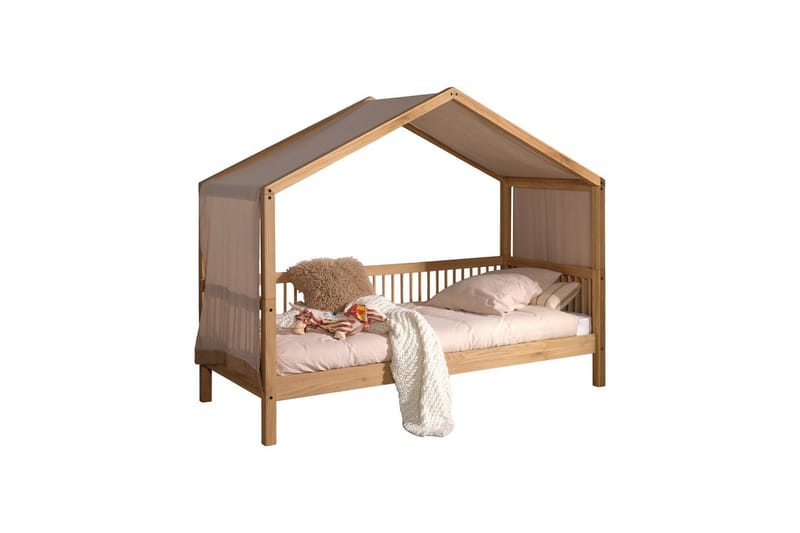 Säng med textil set Forrest Ek - Ek - Möbler - Barnmöbler - Barnsäng & juniorsäng - Hussäng