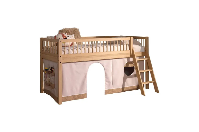 Säng med textil set mellansovare Forrest Ek, Ek