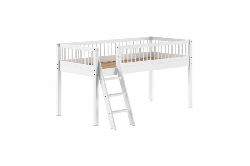 Säng med textil set mellansovare Forrest Vit - Vit - Möbler - Barnmöbler - Barnsäng & juniorsäng - Hussäng