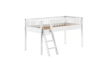 Säng med textil set mellansovare Forrest Vit - Vit - Möbler - Barnmöbler - Barnsäng & juniorsäng - Hussäng