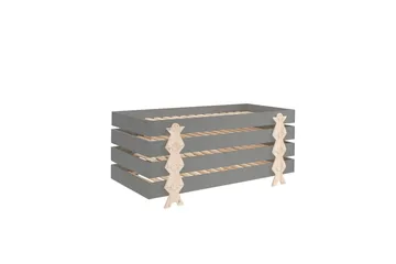Säng Modulo med smilisfötter Grå, 4