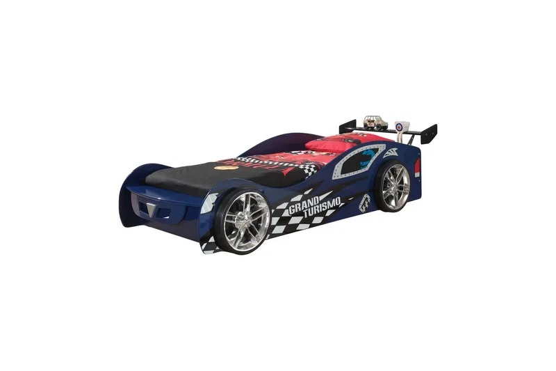 Säng Vipack Grand Turismo Blå 90x200 cm Med madrass Vipack blue, undefined
