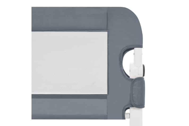 Sängskena för barn grå 120x42 cm polyester - Grå - Möbler - Barnmöbler - Barnsäng & juniorsäng