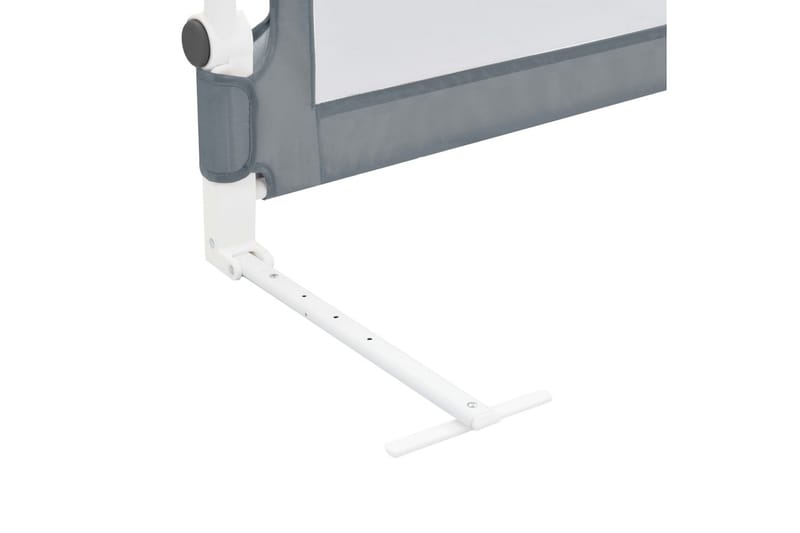 Sängskena för barn grå 150x42 cm polyester - Grå - Möbler - Barnmöbler - Barnsäng & juniorsäng