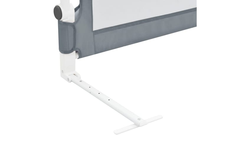 Sängskena för barn grå 180x42 cm polyester - Grå - Möbler - Barnmöbler - Barnsäng & juniorsäng