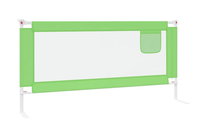 Sängskena för barn grön 190x25 cm tyg - Grön - Barnsäng & juniorsäng - Fallskydd säng