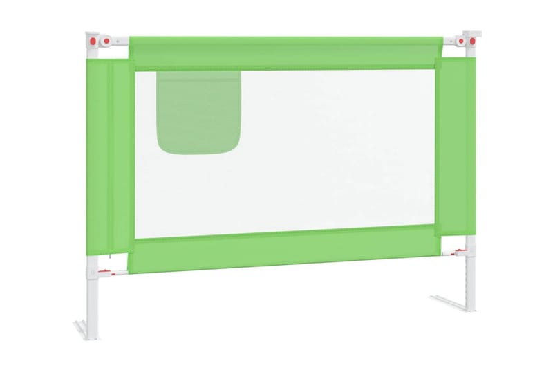 Sängskena för barn grön 90x25 cm tyg - Grön - Barnsäng & juniorsäng - Fallskydd säng