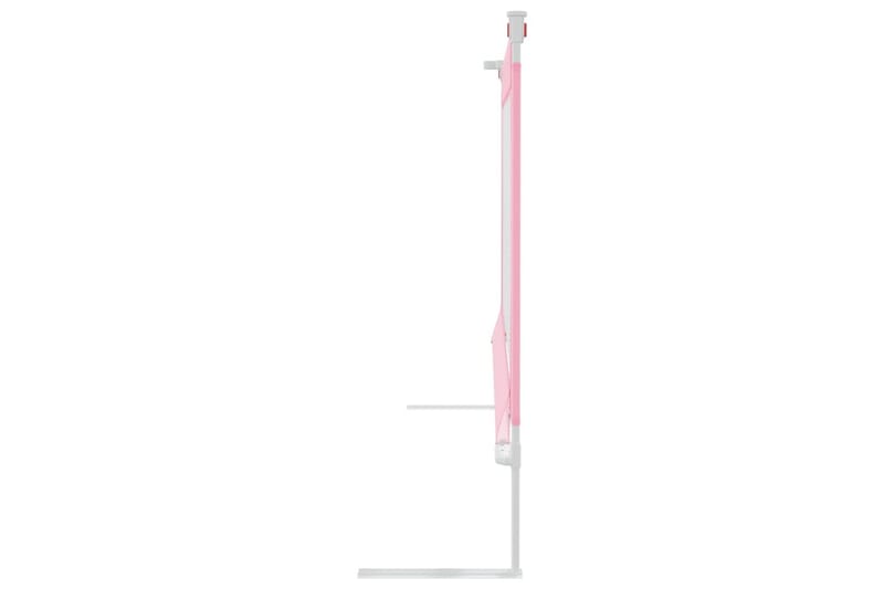 Sängskena för barn rosa 190x25 cm tyg - Rosa - Möbler - Barnmöbler - Barnsäng & juniorsäng