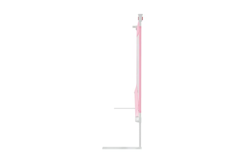 Sängskena för barn rosa 200x25 cm tyg - Rosa - Möbler - Barnmöbler - Barnsäng & juniorsäng