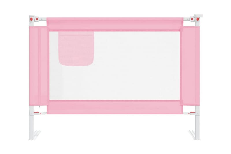 Sängskena för barn rosa 90x25 cm tyg - Rosa - Möbler - Barnmöbler - Barnsäng & juniorsäng