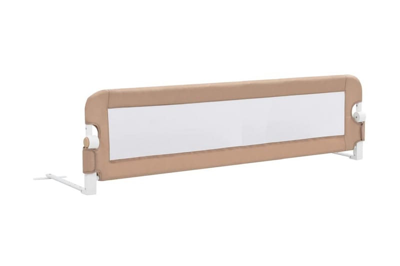 Sängskena för barn taupe 150x42 cm polyester - Brun - Möbler - Barnmöbler - Barnsäng & juniorsäng