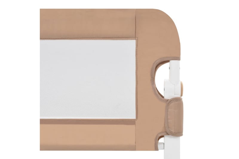 Sängskena för barn taupe 150x42 cm polyester - Brun - Möbler - Barnmöbler - Barnsäng & juniorsäng