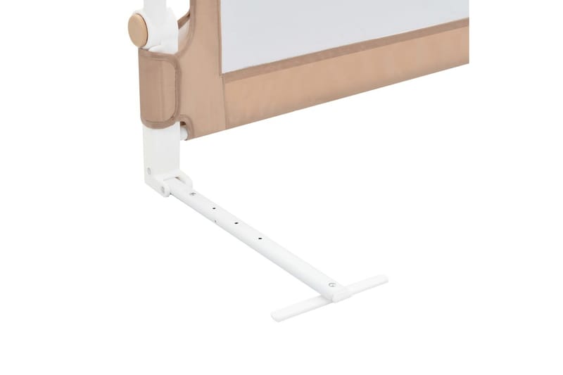 Sängskena för barn taupe 150x42 cm polyester - Brun - Möbler - Barnmöbler - Barnsäng & juniorsäng