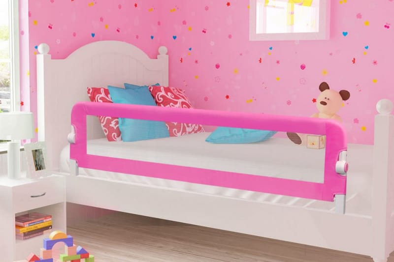 Sängskena för barnsäng 150x42 cm rosa - Rosa - Möbler - Barnmöbler - Barnsäng & juniorsäng