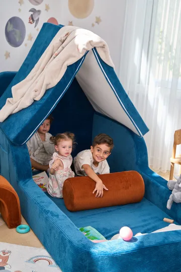 Selnor Barnsäng 90x90x210 cm - Indigo - Möbler - Barnmöbler - Barnsäng & juniorsäng
