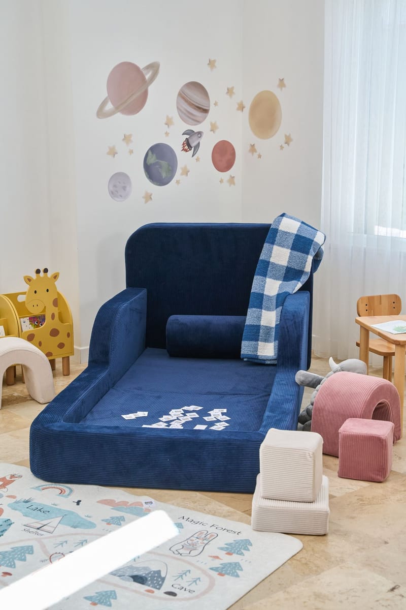 Selnor Barnsäng 90x90x210 cm - Marinblå - Möbler - Barnmöbler - Barnsäng & juniorsäng
