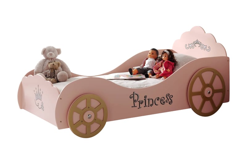 Toycaz Bilsäng Prinsessa - Rosa - Möbler - Barnmöbler - Barnsäng & juniorsäng
