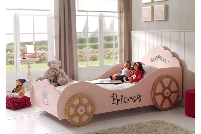 Toycaz Bilsäng Prinsessa - Rosa - Möbler - Barnmöbler - Barnsäng & juniorsäng