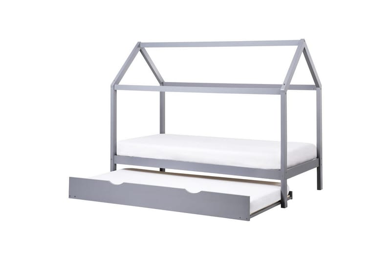 Utdragbar barnsäng Crillon - Grå - Möbler - Barnmöbler - Barnsäng & juniorsäng - Hussäng