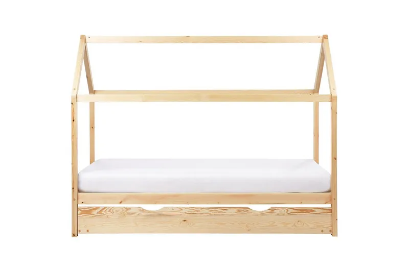 Utdragbar barnsäng Crillon - Ljus trä - Möbler - Barnmöbler - Barnsäng & juniorsäng - Hussäng