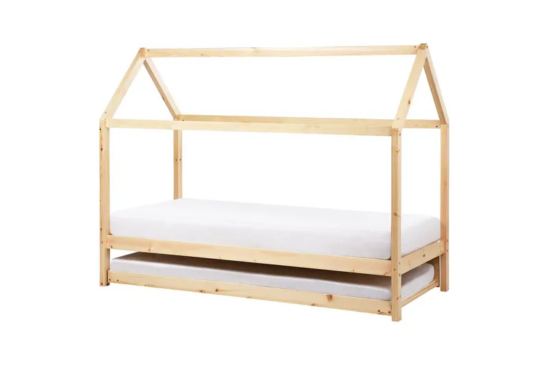Utdragbar barnsäng Crillon - Ljus trä - Möbler - Barnmöbler - Barnsäng & juniorsäng - Hussäng