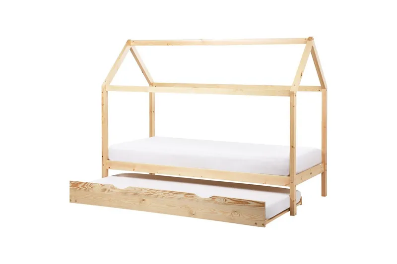 Utdragbar barnsäng Crillon - Ljus trä - Möbler - Barnmöbler - Barnsäng & juniorsäng - Hussäng