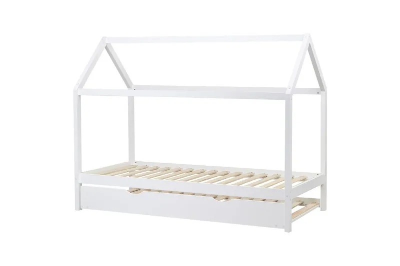 Utdragbar barnsäng Crillon - Vit - Möbler - Barnmöbler - Barnsäng & juniorsäng - Hussäng
