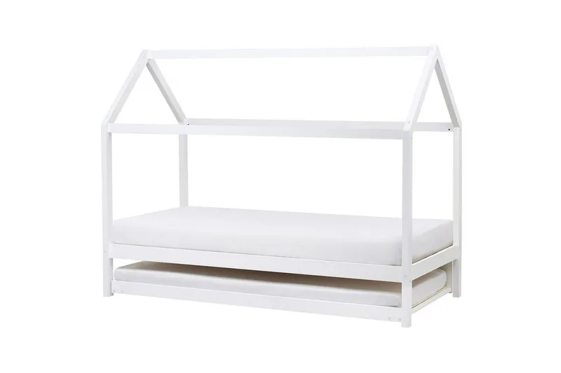 Utdragbar barnsäng Crillon - Vit - Möbler - Barnmöbler - Barnsäng & juniorsäng - Hussäng