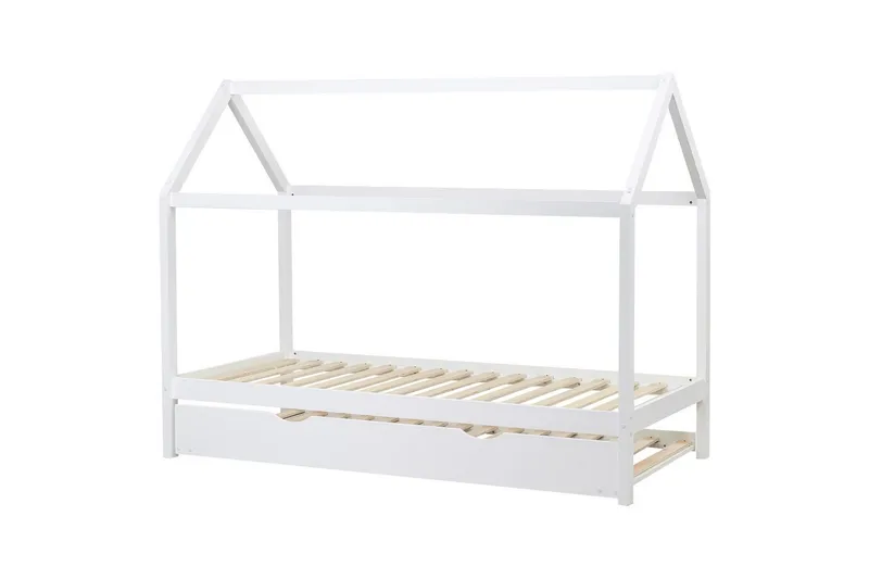 Utdragbar barnsäng Crillon - Vit - Möbler - Barnmöbler - Barnsäng & juniorsäng - Hussäng