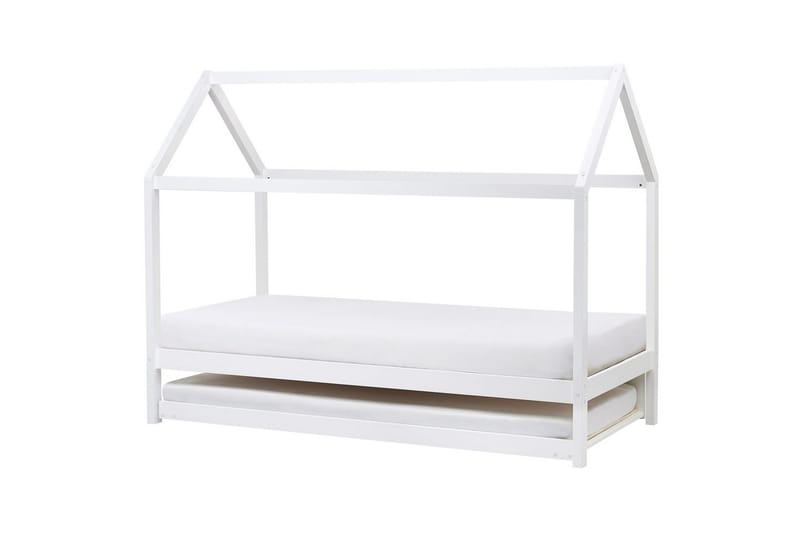 Utdragbar barnsäng Crillon - Vit - Möbler - Barnmöbler - Barnsäng & juniorsäng - Hussäng