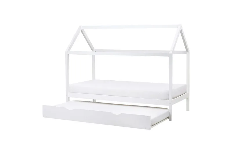 Utdragbar barnsäng Crillon - Vit - Möbler - Barnmöbler - Barnsäng & juniorsäng - Hussäng