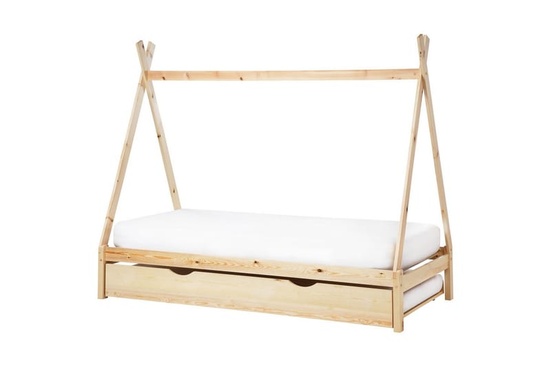 Utdragbar barnsäng Talmontiers - Ljus trä - Möbler - Barnmöbler - Barnsäng & juniorsäng - Hussäng