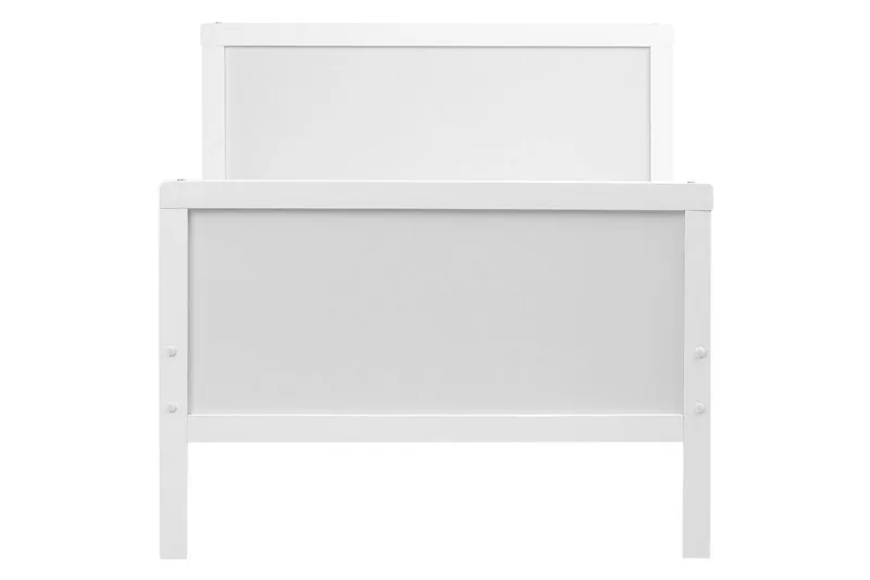 Utdragbar småbarnssäng Montigny - Vit - Möbler - Barnmöbler - Barnsäng & juniorsäng - Växasäng