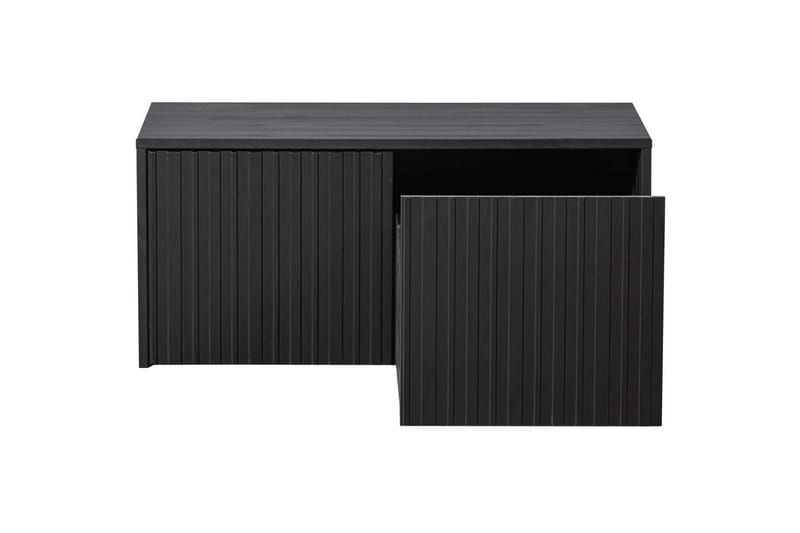 Våningsbänk Ny Gravure - Svart, Tall - Möbler - Stolar & fåtöljer - Sittbänk - Hallbänk