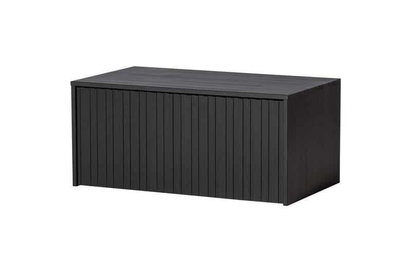 Våningsbänk Ny Gravure - Svart, Tall - Möbler - Stolar & fåtöljer - Sittbänk - Hallbänk