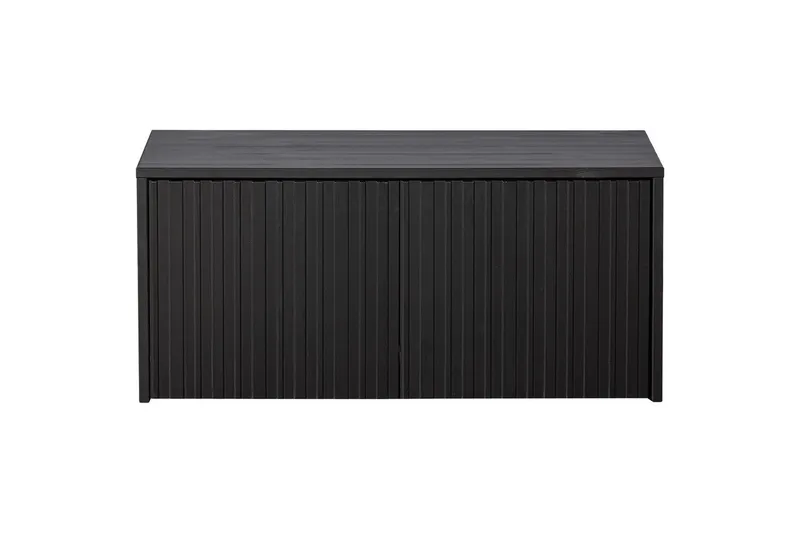 Våningsbänk Ny Gravure - Svart, Tall - Möbler - Stolar & fåtöljer - Sittbänk - Hallbänk