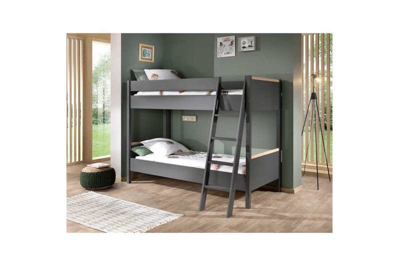 Våningssäng London Antracit - Antracit - Möbler - Barnmöbler - Barnsäng & juniorsäng - Våningssäng barn
