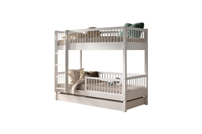 Våningssäng med låda och säkerhetsräcke Forrest Bok, Bok