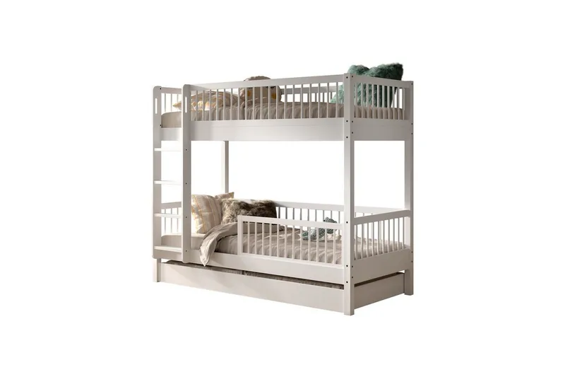 Våningssäng med låda och säkerhetsräcke Forrest Bok, Bok