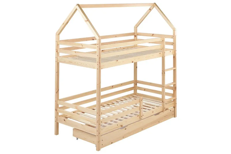 Våningssäng med lådor Girgols - Brun - Möbler - Barnmöbler - Barnsäng & juniorsäng - Våningssäng barn