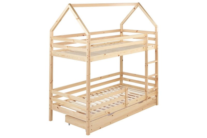 Våningssäng med lådor Girgols - Brun - Möbler - Barnmöbler - Barnsäng & juniorsäng - Våningssäng barn