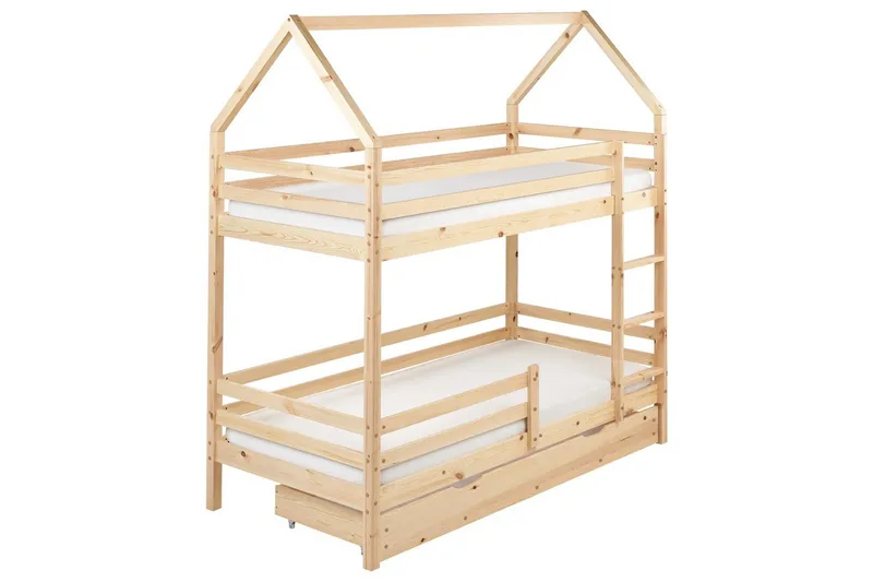 Våningssäng med lådor Girgols - Brun - Möbler - Barnmöbler - Barnsäng & juniorsäng - Våningssäng barn