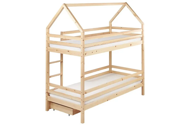 Våningssäng med lådor Girgols - Brun - Möbler - Barnmöbler - Barnsäng & juniorsäng - Våningssäng barn
