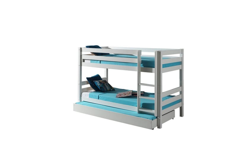 Våningssäng med undersäng Pino Vit, 140 cm - Vit, 140 cm - Möbler - Barnmöbler - Barnsäng & juniorsäng - Våningssäng barn