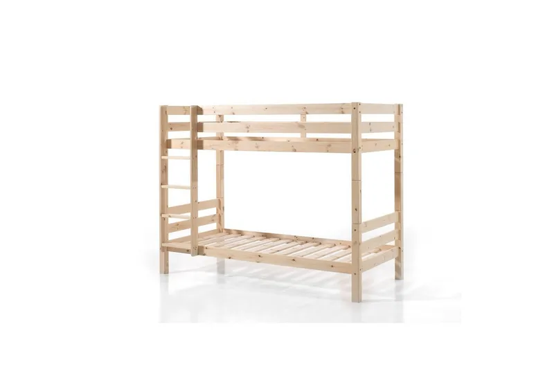 Våningssäng med undersäng Pino Naturlig, 160 cm, Naturlig, 160 cm