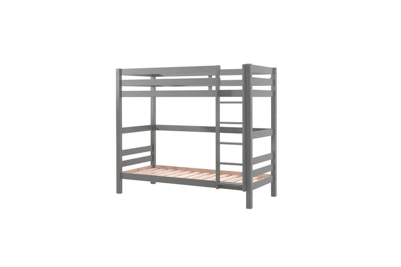 Våningssäng Pino Set med 2 Lådor Grå, 180 cm - Grå, 180 cm - Möbler - Barnmöbler - Barnsäng & juniorsäng - Våningssäng barn