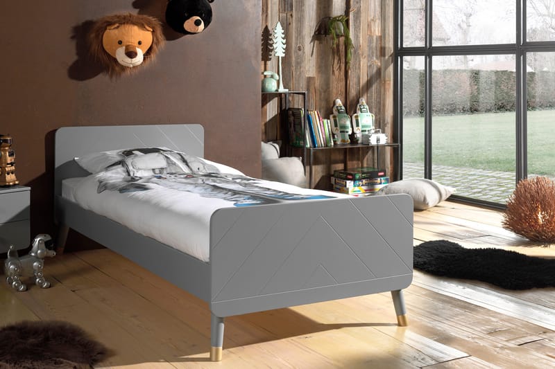 Vessinge Säng 90x200 cm - Grå - Möbler - Barnmöbler - Barnsäng & juniorsäng