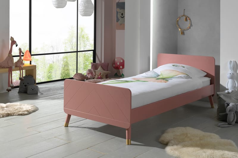 Vessinge Säng 90x200 cm - Rosa - Möbler - Barnmöbler - Barnsäng & juniorsäng