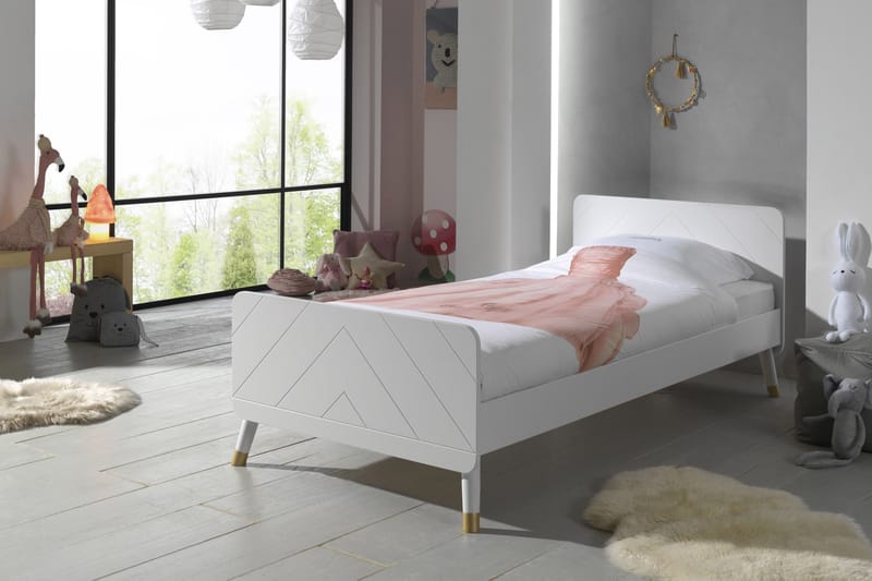 Vessinge Säng 90x200 cm - Vit - Möbler - Barnmöbler - Barnsäng & juniorsäng